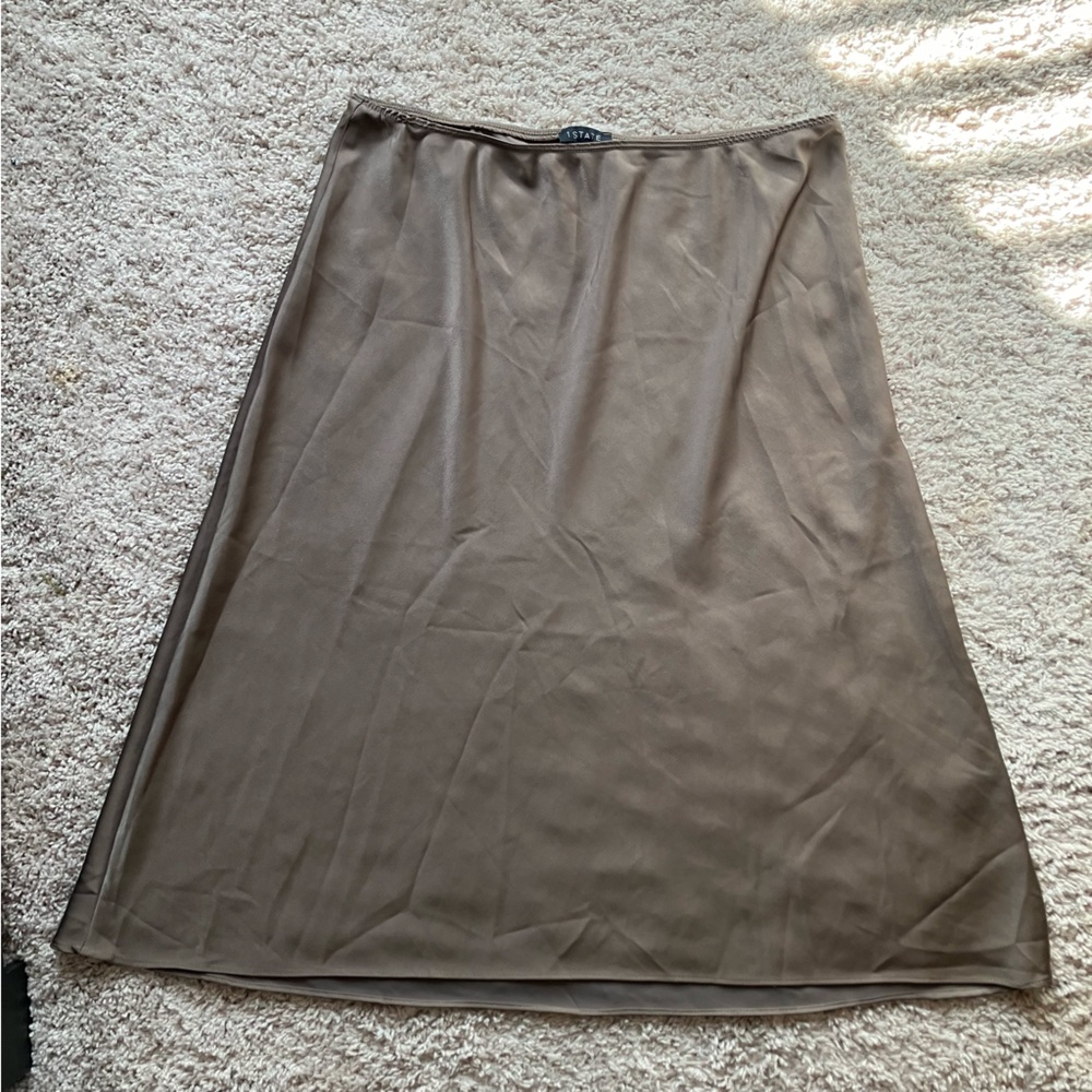 1state slip skirt taupe size XL
